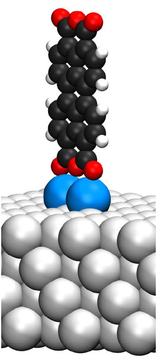 相互競(jìng)爭(zhēng)的量子相互作用使單個(gè)分子能夠站起來