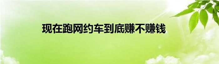 現(xiàn)在跑網(wǎng)約車到底賺不賺錢