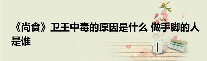 《尚食》衛(wèi)王中毒的原因是什么 做手腳的人是誰(shuí)