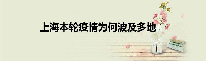 上海本輪疫情為何波及多地