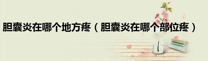 膽囊炎在哪個(gè)地方疼（膽囊炎在哪個(gè)部位疼）