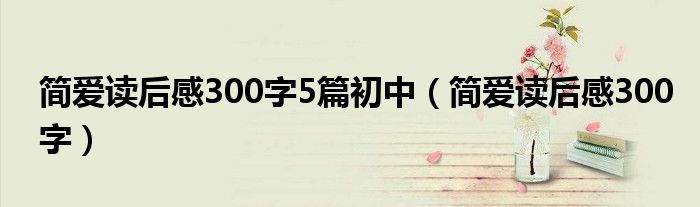 簡愛讀后感300字5篇初中（簡愛讀后感300字）