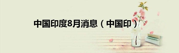 中國(guó)印度8月消息（中國(guó)?。?class='thumb lazy' /></a>
		    <header>
		<h2><a  href=