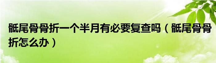 骶尾骨骨折一個半月有必要復(fù)查嗎（骶尾骨骨折怎么辦）
