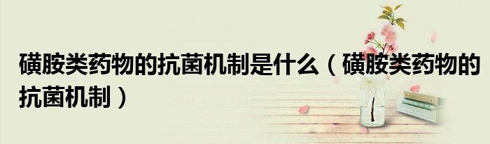 磺胺類藥物的抗菌機(jī)制是什么(磺胺類藥物的抗菌機(jī)制)