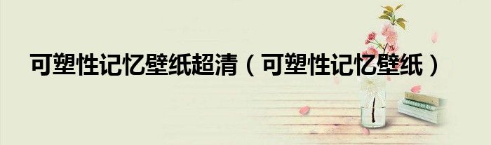 可塑性記憶壁紙超清（可塑性記憶壁紙）