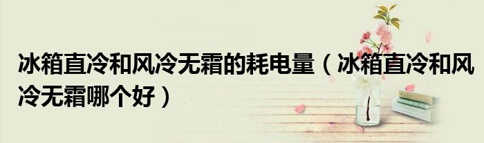 冰箱直冷和風(fēng)冷無(wú)霜的耗電量（冰箱直冷和風(fēng)冷無(wú)霜哪個(gè)好）