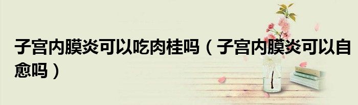 子宮內(nèi)膜炎可以吃肉桂嗎(子宮內(nèi)膜炎可以自愈嗎)