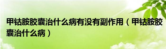 甲鈷胺膠囊治什么病有沒有副作用（甲鈷胺膠囊治什么?。?class='thumb lazy' /></a>
		    <header>
		<h2><a  href=