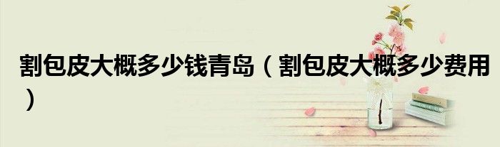 割包皮大概多少錢(qián)青島（割包皮大概多少費(fèi)用）