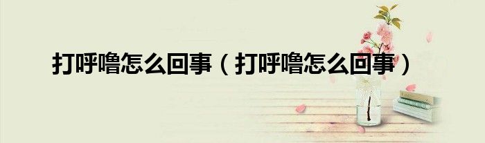 打呼嚕怎么回事（打呼嚕怎么回事）