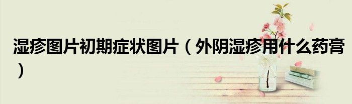 濕疹圖片初期癥狀圖片（外陰濕疹用什么藥膏）