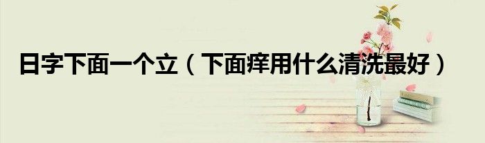 日字下面一個(gè)立（下面癢用什么清洗最好）