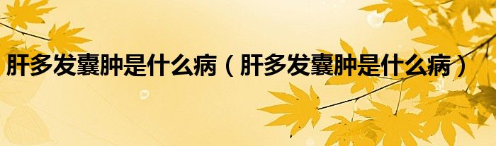肝多發(fā)囊腫是什么?。ǜ味喟l(fā)囊腫是什么?。? /></span>
		<span id=