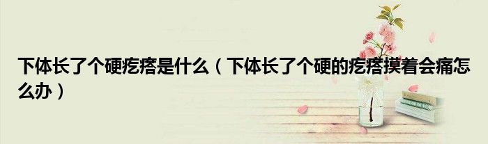 下體長了個硬疙瘩是什么（下體長了個硬的疙瘩摸著會痛怎么辦）