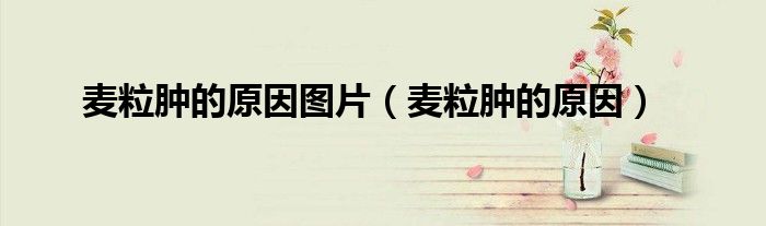 麥粒腫的原因圖片（麥粒腫的原因）