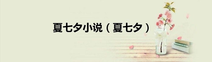夏七夕小說(shuō)（夏七夕）