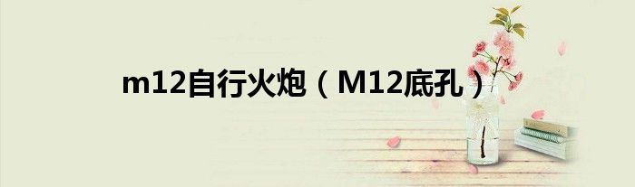 m12自行火炮（M12底孔）