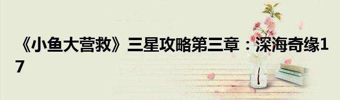 《小魚(yú)大營(yíng)救》三星攻略第三章：深海奇緣17