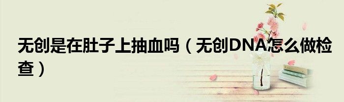 無(wú)創(chuàng)是在肚子上抽血嗎(無(wú)創(chuàng)DNA怎么做檢查)