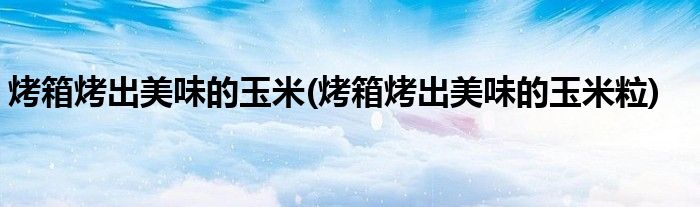 烤箱烤出美味的玉米(烤箱烤出美味的玉米粒)