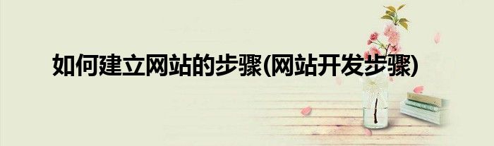 如何建立網(wǎng)站的步驟(網(wǎng)站開發(fā)步驟)