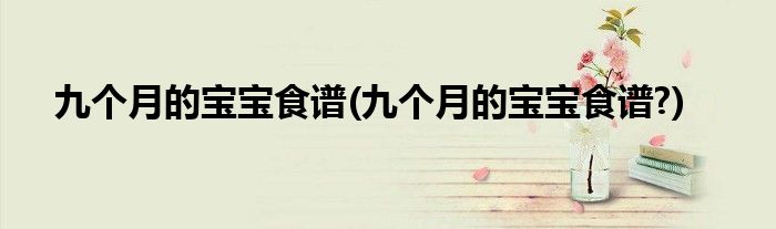 九個(gè)月的寶寶食譜(九個(gè)月的寶寶食譜?)