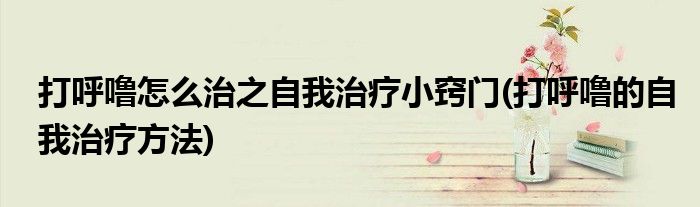 打呼嚕怎么治之自我治療小竅門(打呼嚕的自我治療方法)