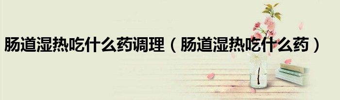 腸道濕熱吃什么藥調(diào)理（腸道濕熱吃什么藥）