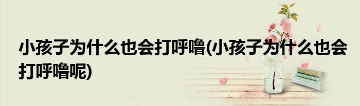 小孩子為什么也會(huì)打呼嚕(小孩子為什么也會(huì)打呼嚕呢)