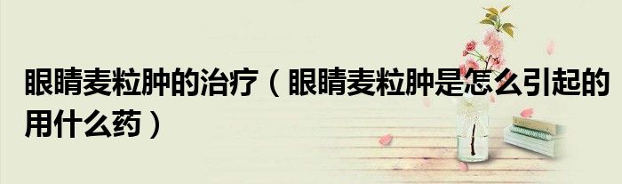 眼睛麥粒腫的治療（眼睛麥粒腫是怎么引起的用什么藥）