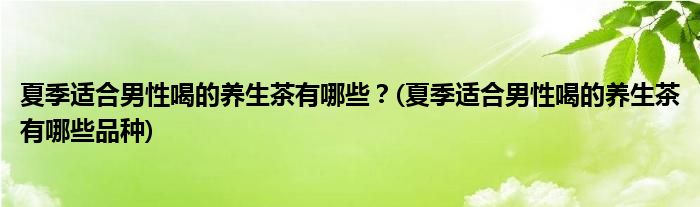 夏季適合男性喝的養(yǎng)生茶有哪些？(夏季適合男性喝的養(yǎng)生茶有哪些品種)